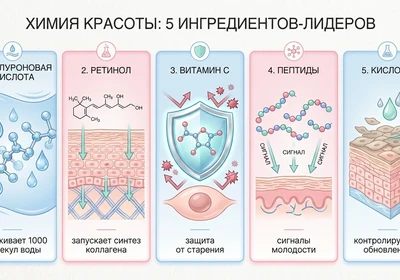 Химия красоты: как работают ретинол, гиалуронка и витамин C