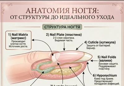 Анатомия ногтя: почему важно знать строение для идеального маникюра