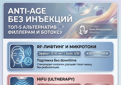 Anti-Age без инъекций: топ-5 альтернатив филлерам и ботоксу