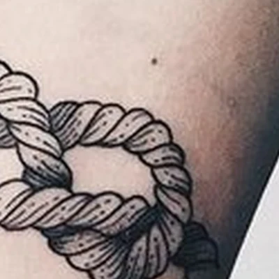 One small tattoo