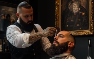 Детская стрижкау Pro-барбера ( дети от 5 до 11 лет 120 см.)