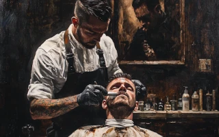 Полный сервис (с бородой) Топ-барбер