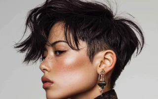 Коктейльная укладка (горячим инструментом)