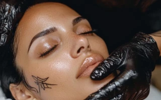 Прореживание бровей