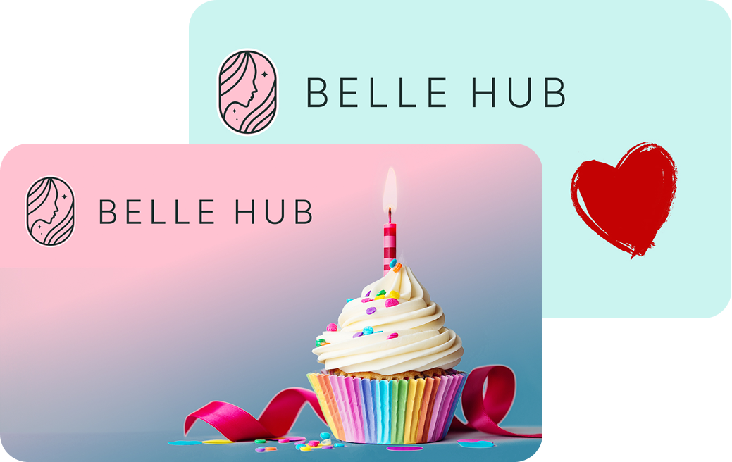 Подарочные сертификаты на косметические услуги Belle Hub